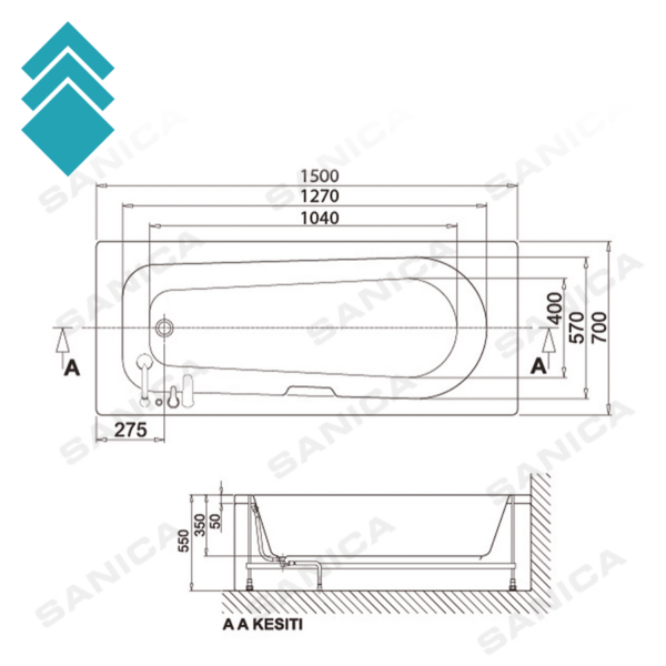Sidney 150×70 NGL tc