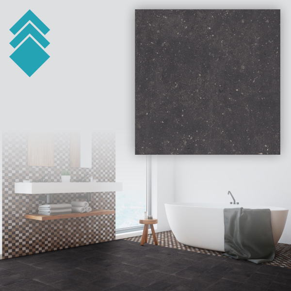 Cartuja Negro 25x25 GL