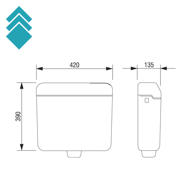 Laguna vodokotlić 195357 NM GL slika tc