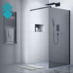 BP 6612 Paravan 120x195 sa crnom alu lajsnom - bez kadice