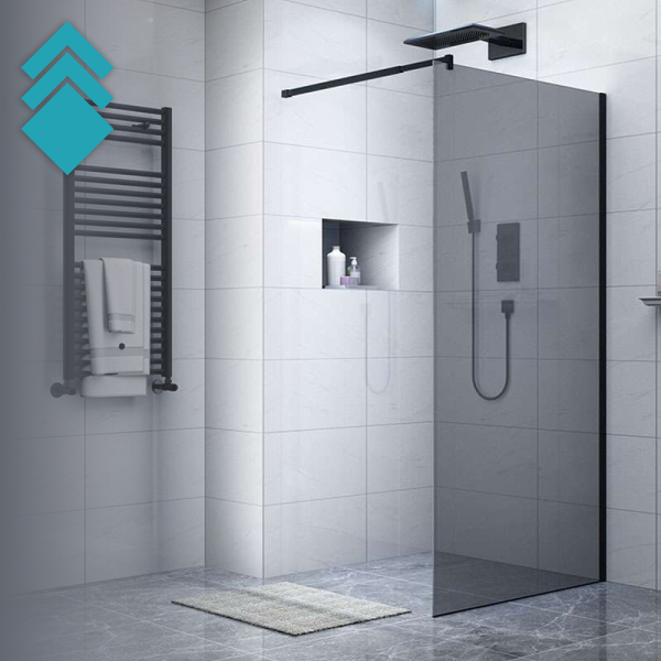 BP 6612 Paravan 80x195 sa crnom alu lajsnom - bez kadice GL