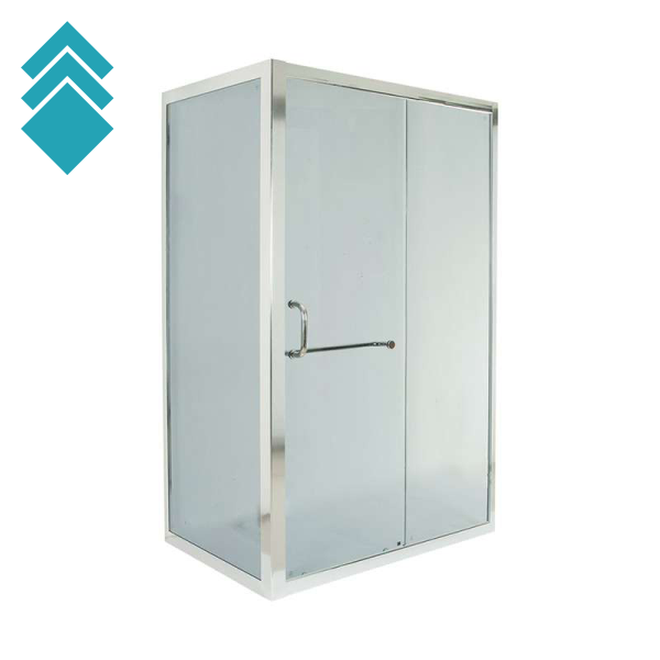 BR 0541 Stakleni paravan 80x120 sa aluminijumskim ramom - bez kadice GL