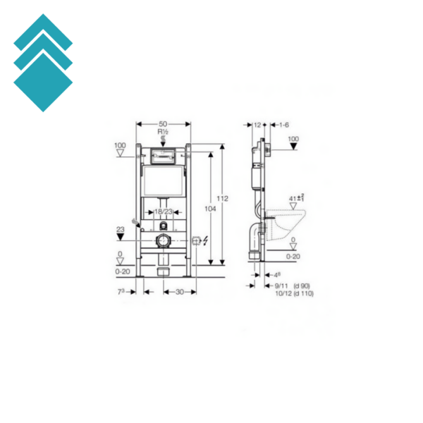 Geberit Duofix Basic (111-153-001) GL tc