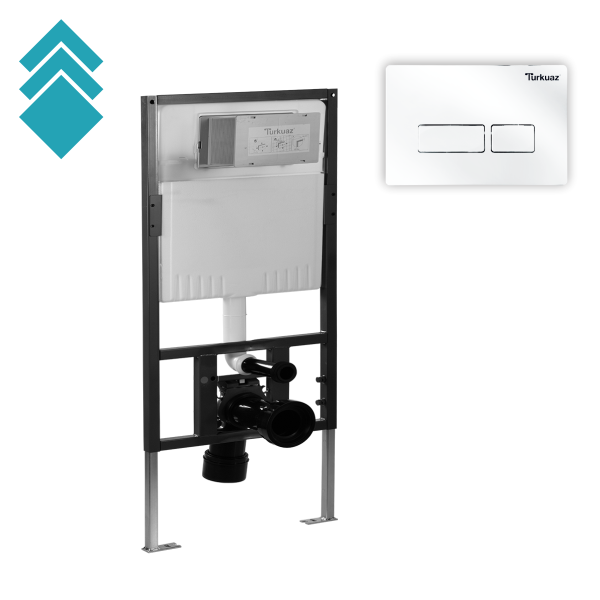 Ugradni vodokotlic Nil - sa belom tipkom GL