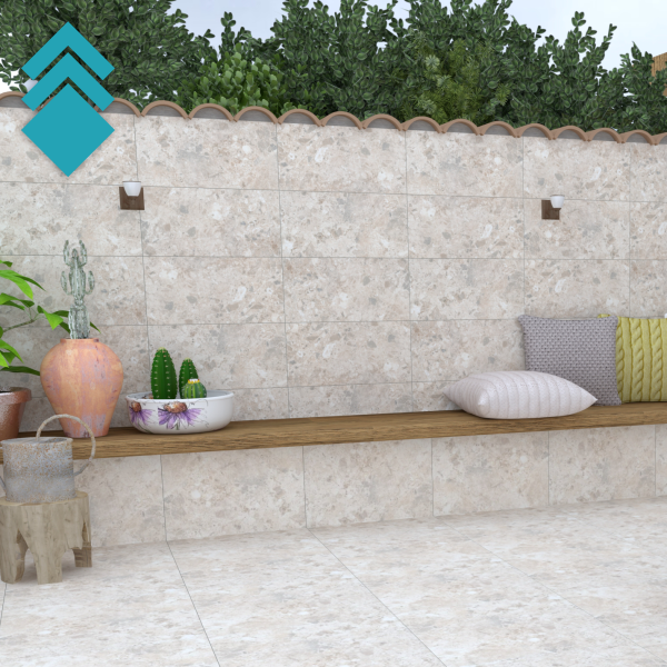 Terrazzo rett 295×590mm podna pločica od gres porcelana za unutrašnju i spoljašnju upotrebu GL 1