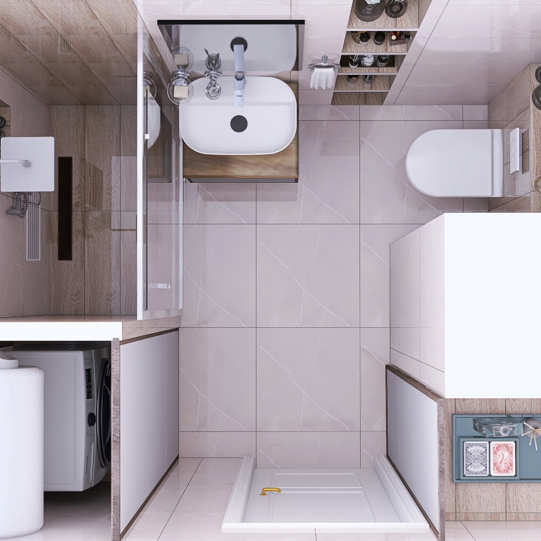 Renoviranje kupatila u kombinaciji mermer-drvo