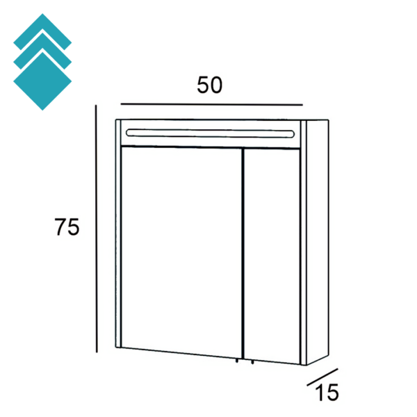 Latte DB 55 Ogledalo tc