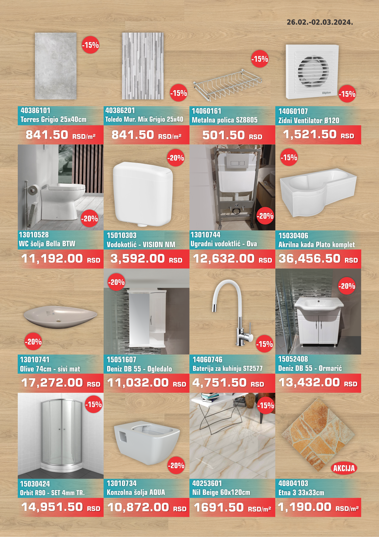 Nedeljna Akcija 19 feb - 24 feb 2024