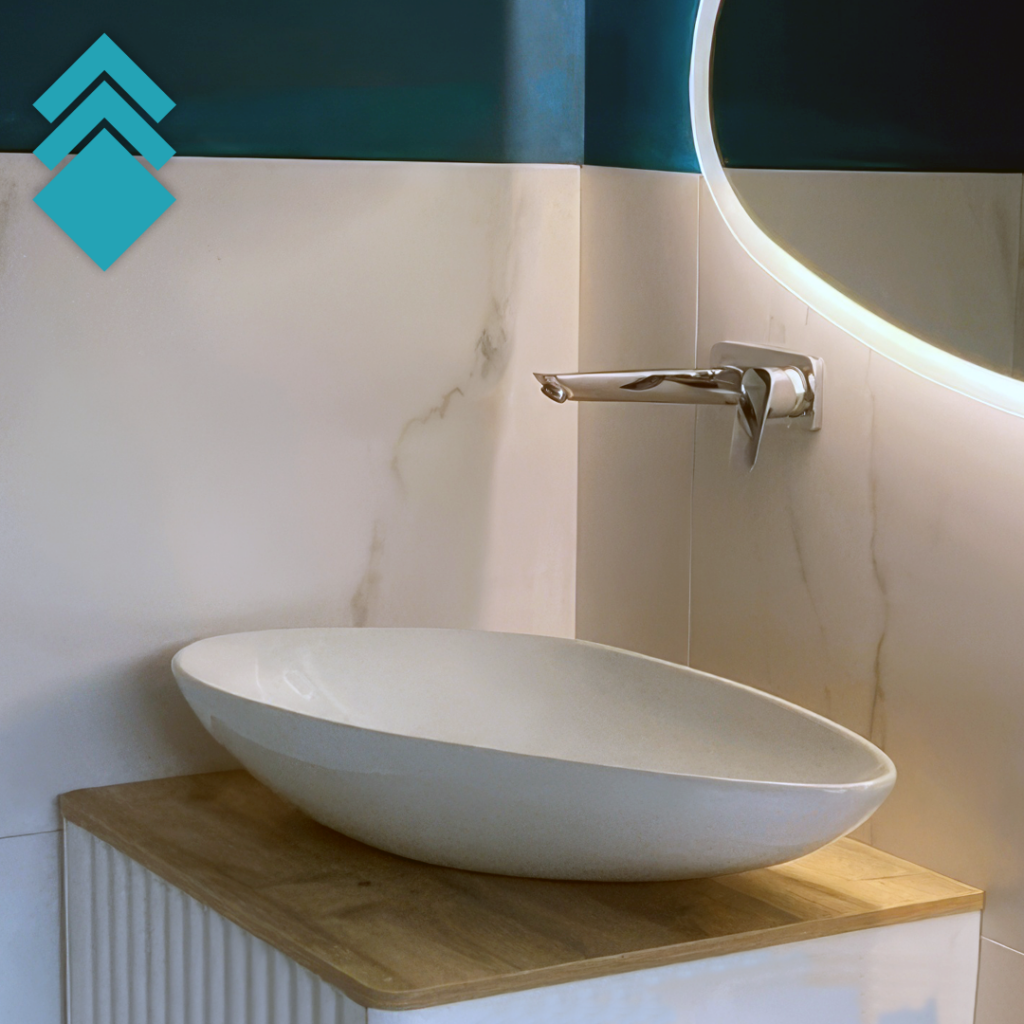 Lavabo Olive 74 beli mat