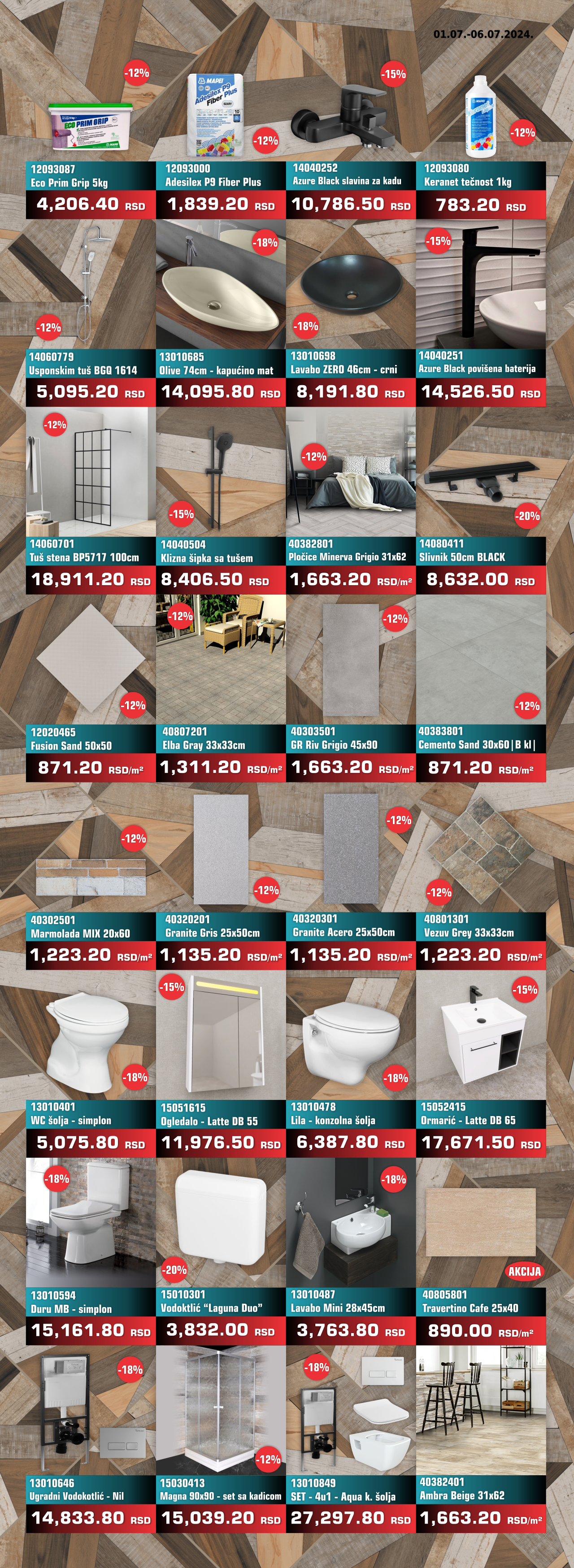 Nedeljna Akcija od 01 jula do 06 jula