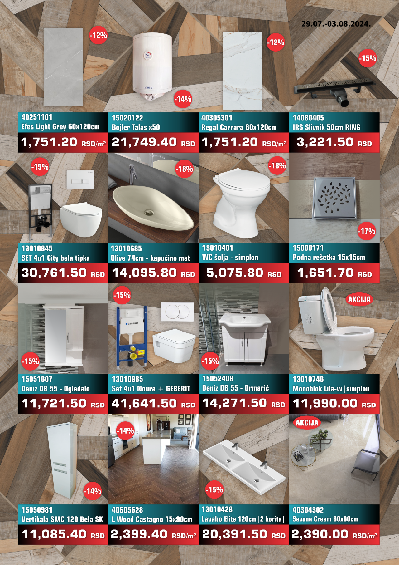 Nedeljna Akcija od 29 jula do 03 avg