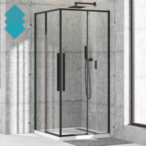 Stakleni tuš paravan 90x90cm (kaljeno providno staklo 6mm) - bez kadice