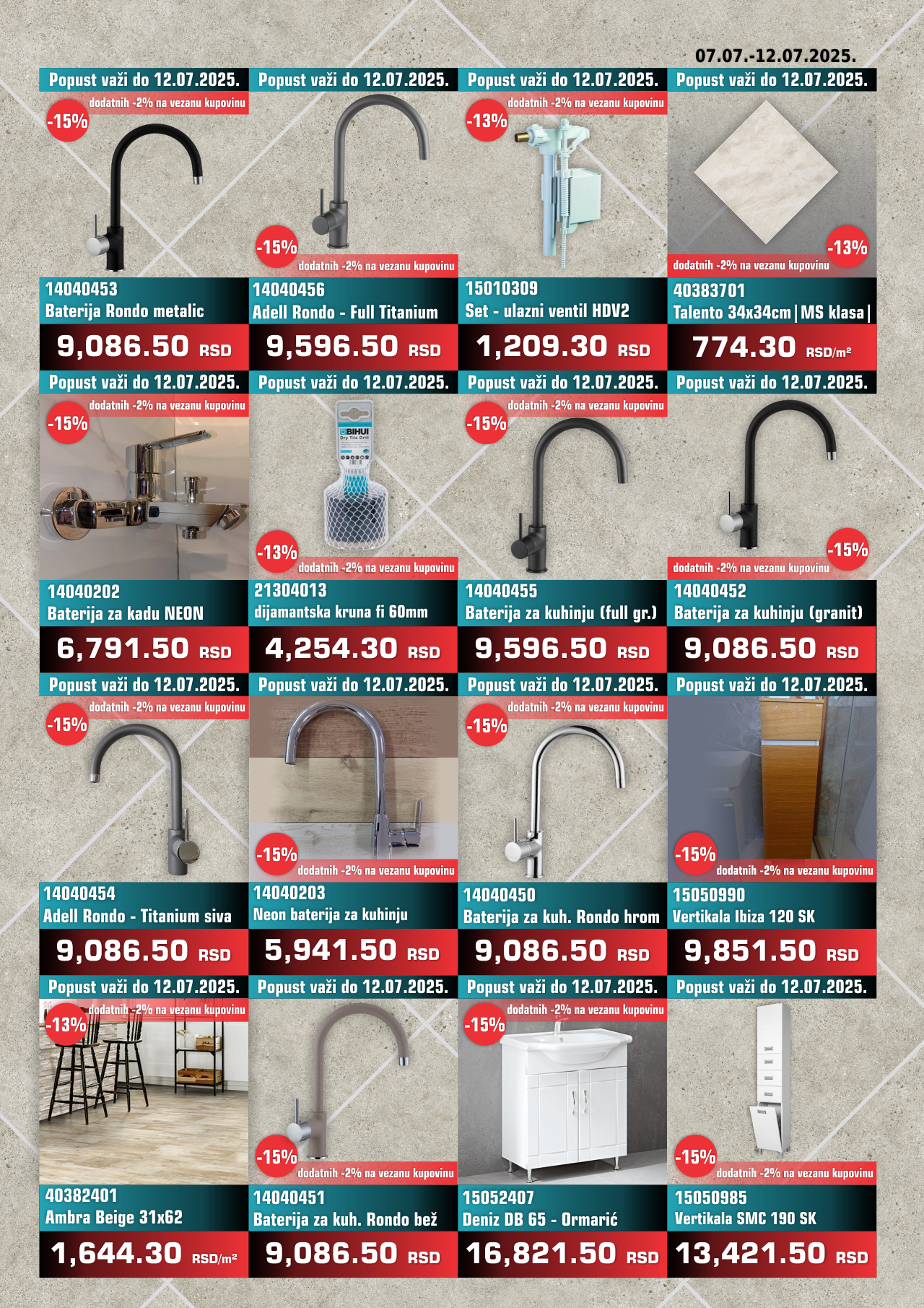 Nedeljna Akcija od 07. jula do 12. jula