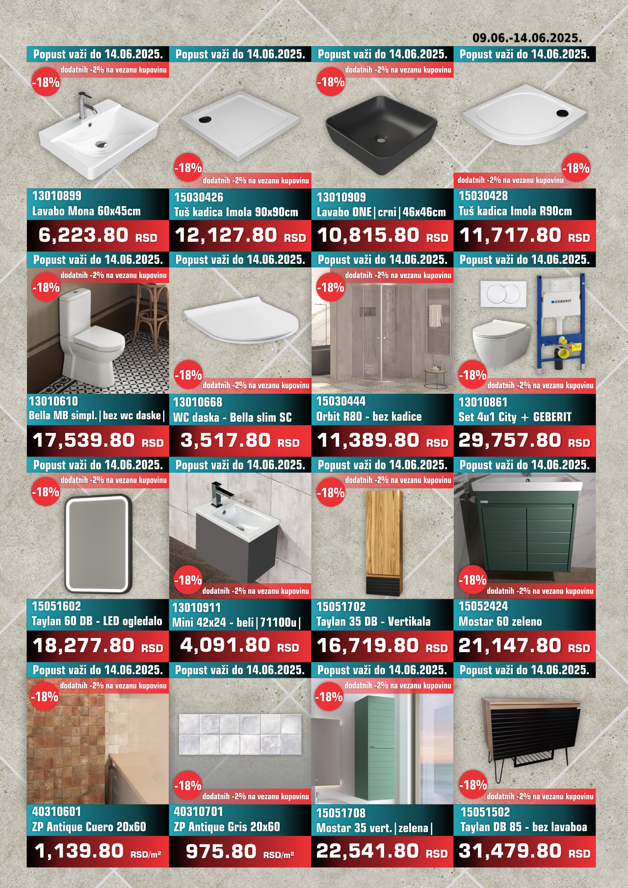 Nedeljna Akcija od 09. juna do 14. juna