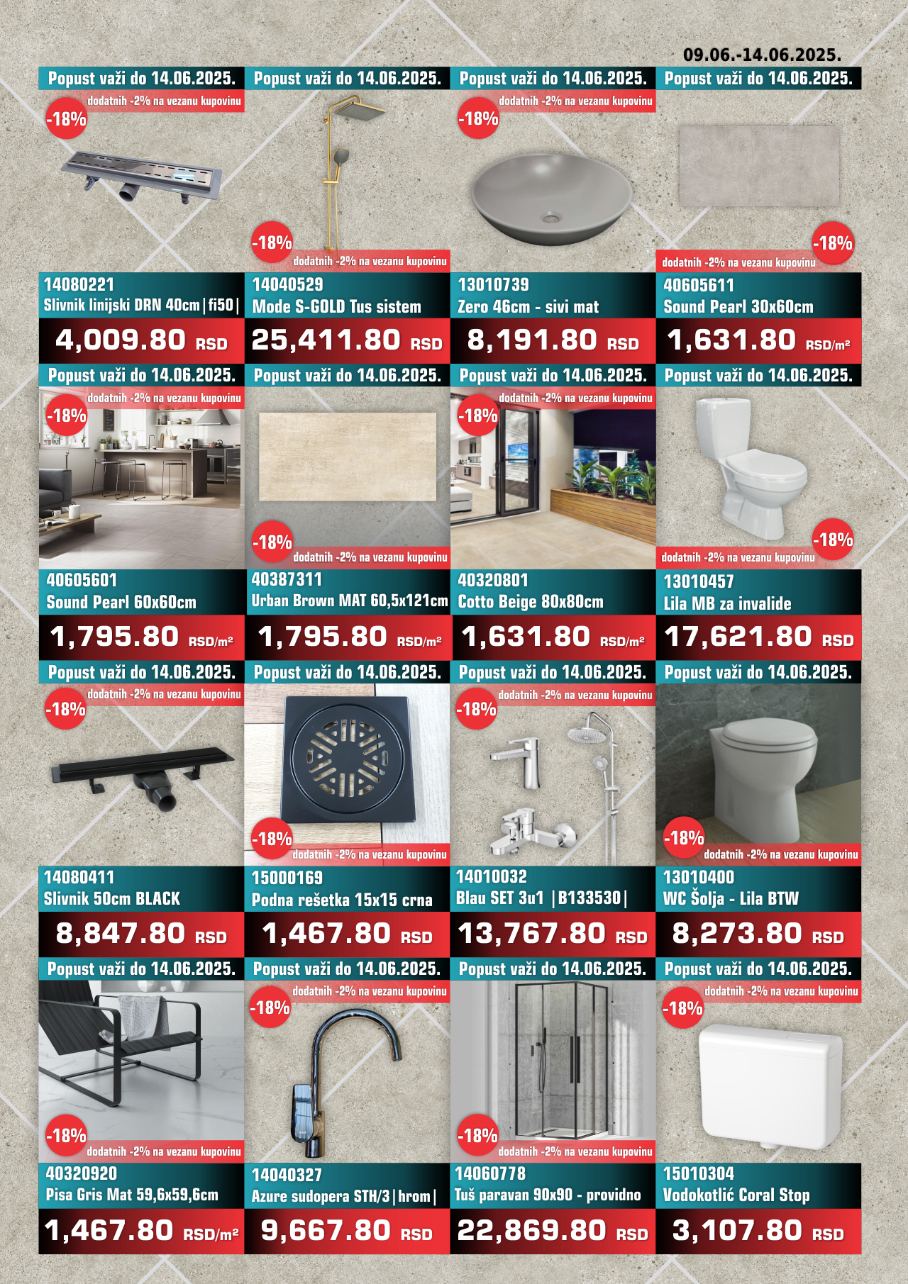 Nedeljna Akcija od 09. juna do 14. juna