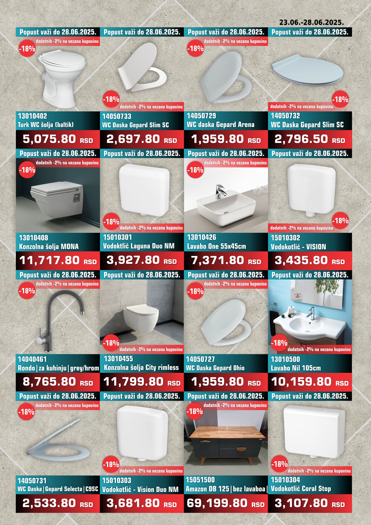 Nedeljna Akcija od 23. juna do 28. juna