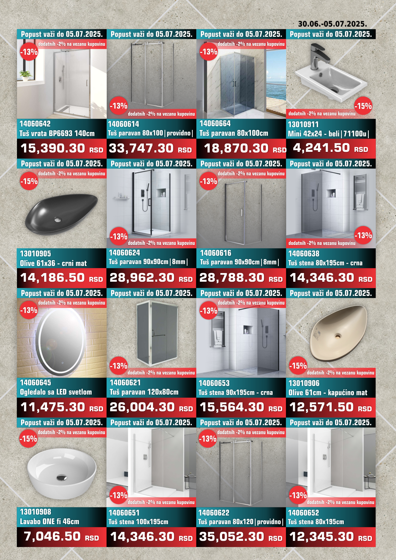 Nedeljna Akcija od 30. juna do 05. jula