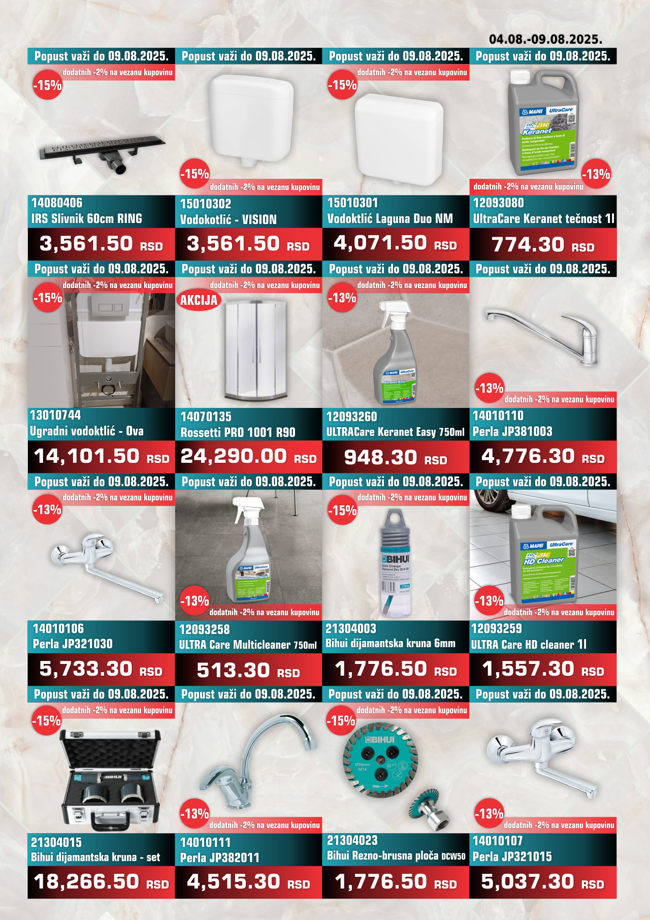 Nedeljna Akcija od 04. avgusta do 09. avgusta
