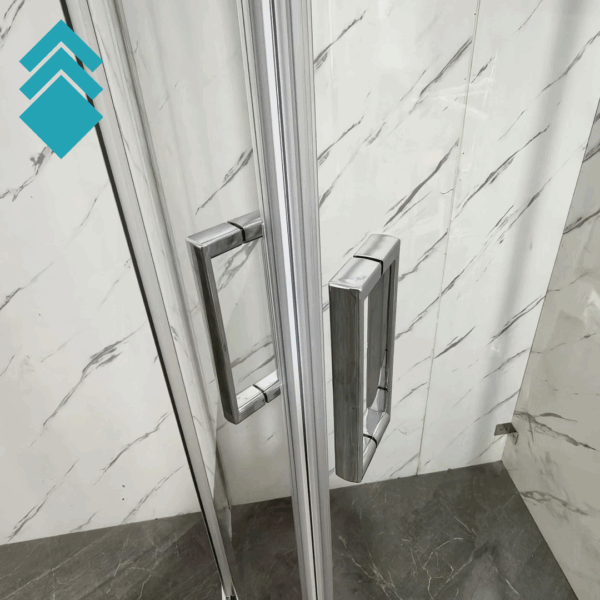 Polukružna tuš kabina PISA R80 (kaljeno providno staklo 6mm) - bez kadice GL 2