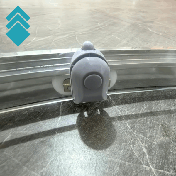 Polukružna tuš kabina PISA R80 (kaljeno providno staklo 6mm) - bez kadice GL 4