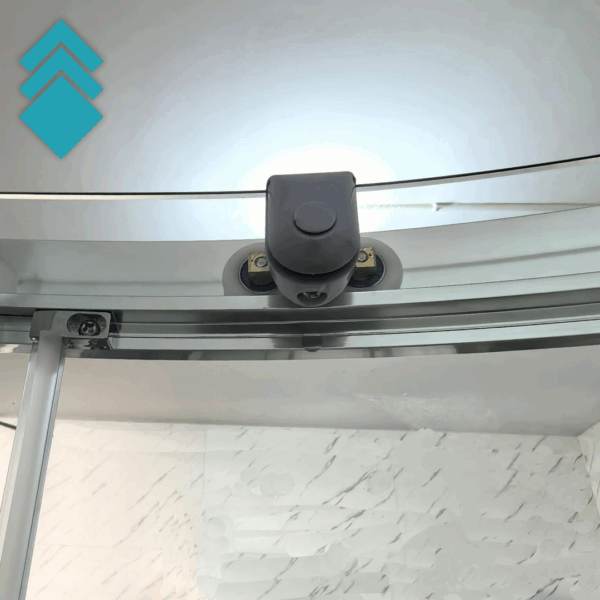 Polukružna tuš kabina PISA R80 (kaljeno providno staklo 6mm) - bez kadice GL 5